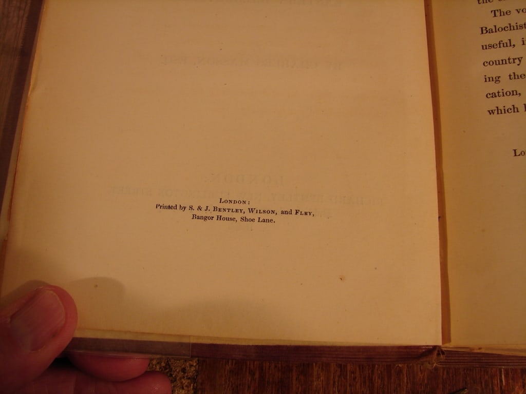Narrative of the Journey to Kalat 1843 - 5
