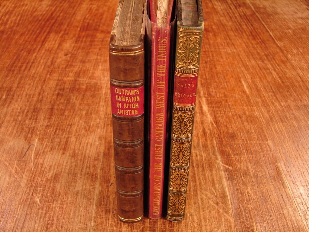 Lot of 3 books about the history of Afghanistan: Lot of 3 scarce books about the campaigns in 1800's Afghanistan. 1) Outrams' Campaign in Afghanistan. 1)Rough notes of the Campaign in Sinde and Afghanistan in 1836- 1839 by Major James Outram. 2) Rec