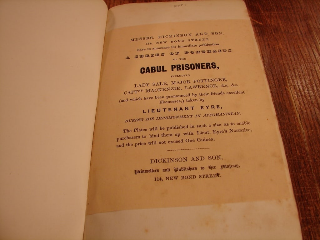 Journal of an Afghanistan Prisoner London 1843 - 4