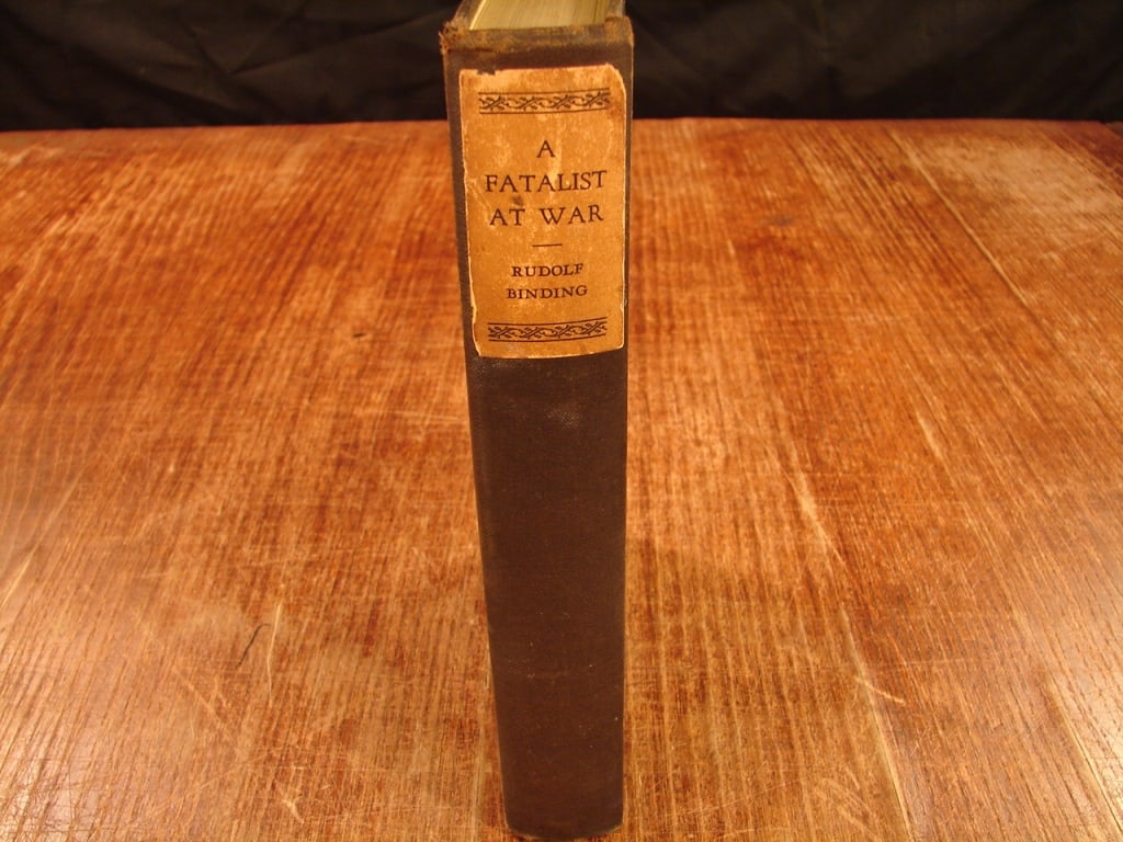 A Fatalist at War by Ian D Morrow, 1929.: A Fatalist at War by Ian D Morrow, Houghton Mifflin 1929.