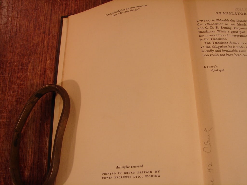 A Fatalist at War by Ian D Morrow, 1929. - 7
