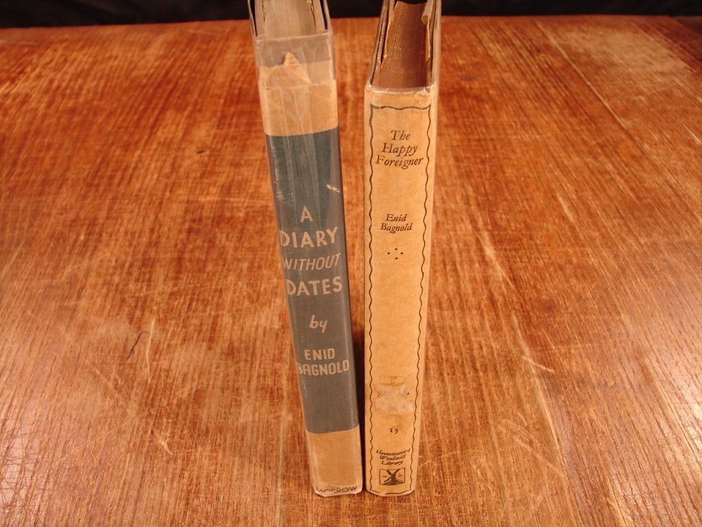Lot of two WWI personal history books: Lot of two. 1) The happy Foreigner by Enid Bagold. A novel by Enid Baghold about an Englishwoman named Fanny who works as a driver for the French Army in post-World War I France, exploring themes of