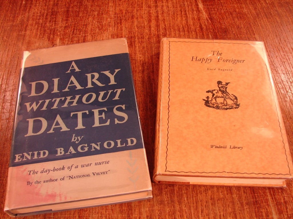 Lot of two WWI personal history books - 2