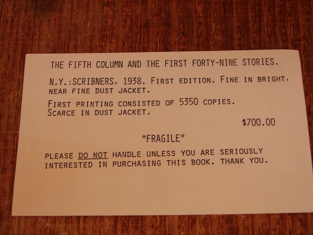 First Edition Ernest Hemingway. - 7
