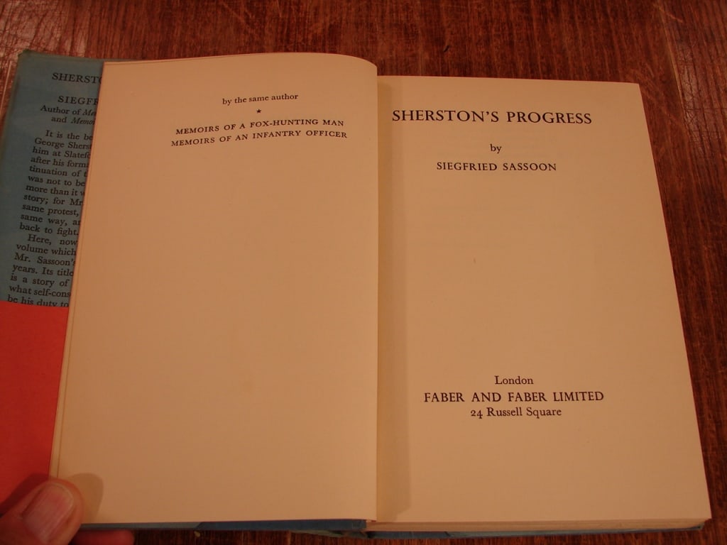 Lot of two Siegfried Sasoon books - 9