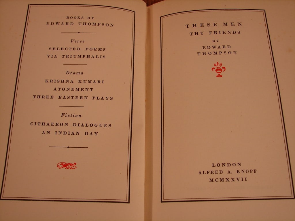 Lot of two Edward Thompson books - 4