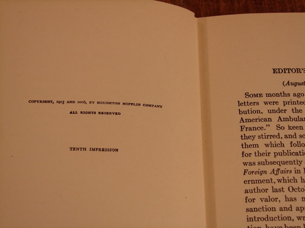 Lot of two WWI books - 9