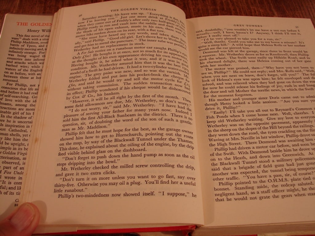 The Golden Virgin by Henry Williamson. 1st Edition - 5