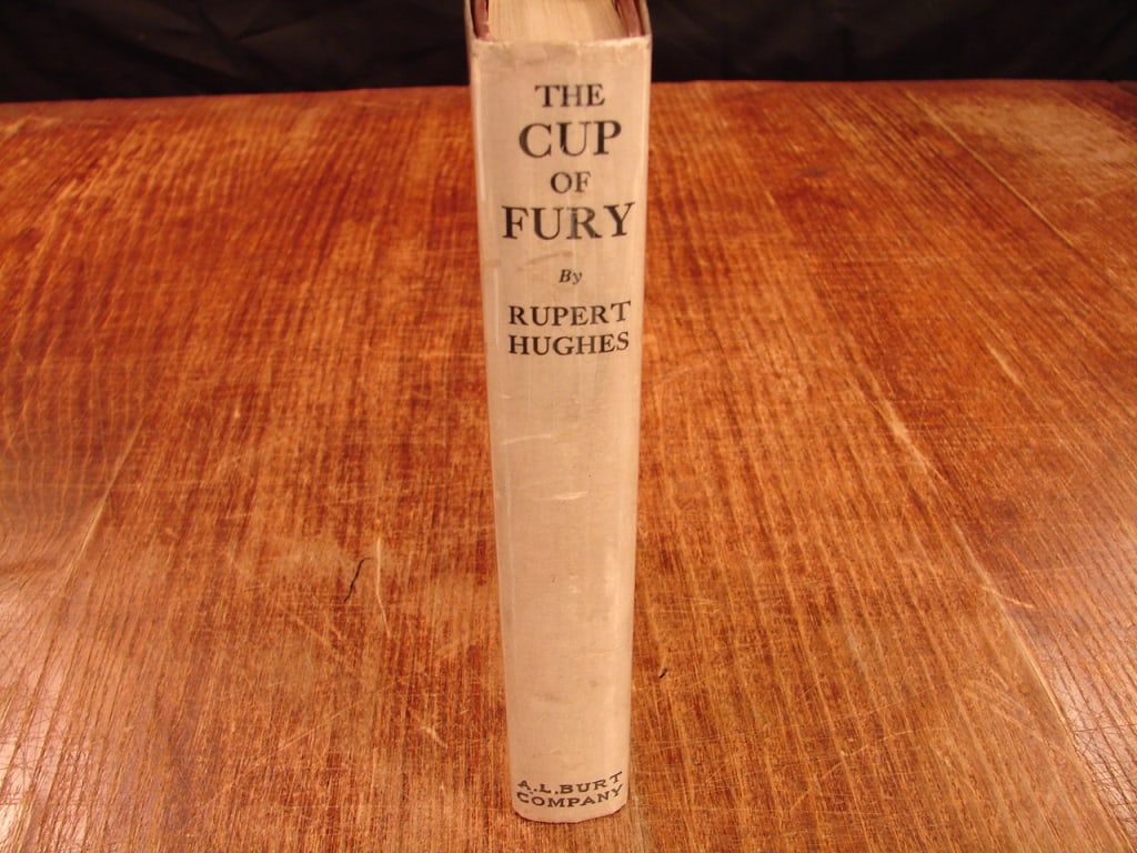 A Cup of Fury by Rupert Hughes. First edition: A Cup of Fury by Rupert Hughes. First edition A.L. Burt Company 1919. The story revolves around the life of Marie Louise, an American girl adopted into a prominent British family during World War I.