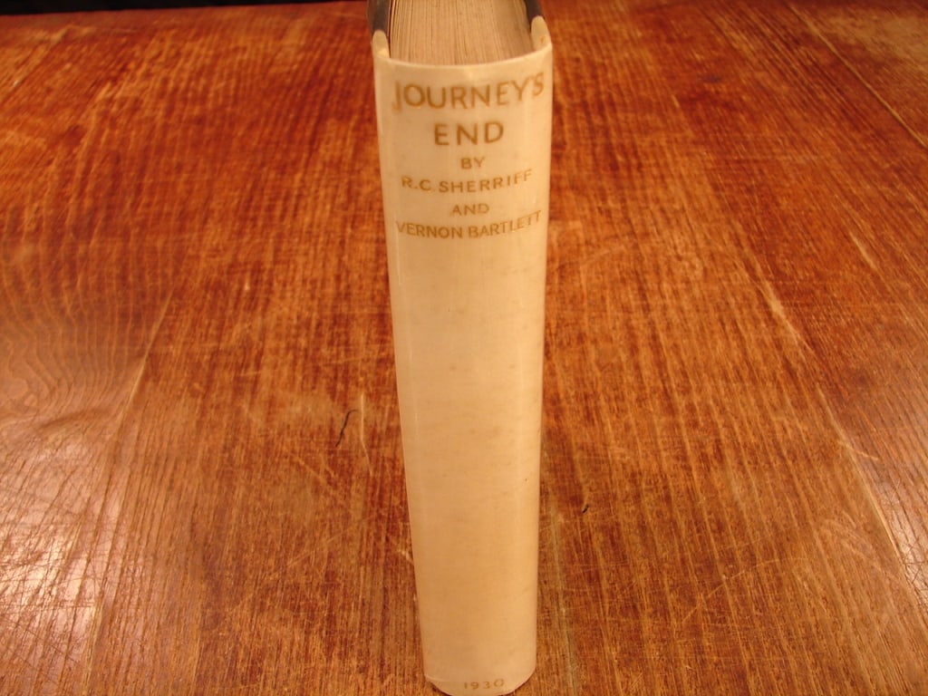Signed copy "A Journeys End" by R.C Sherriff: A Journeys End by R.C Sherriff and Vernon Bartlett. 1930 First edition limited edition author signed. Exceptional collector authors signed edition. Number 142 of 600 copies for sale. Super rare.