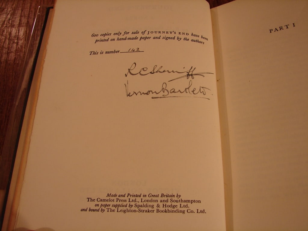 Signed copy "A Journeys End" by R.C Sherriff - 5