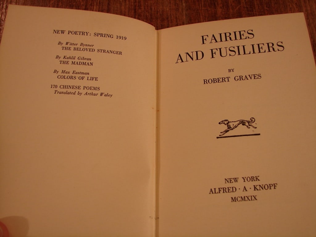 Fairies and Fusiliers - Poems by Robert Graves - 3