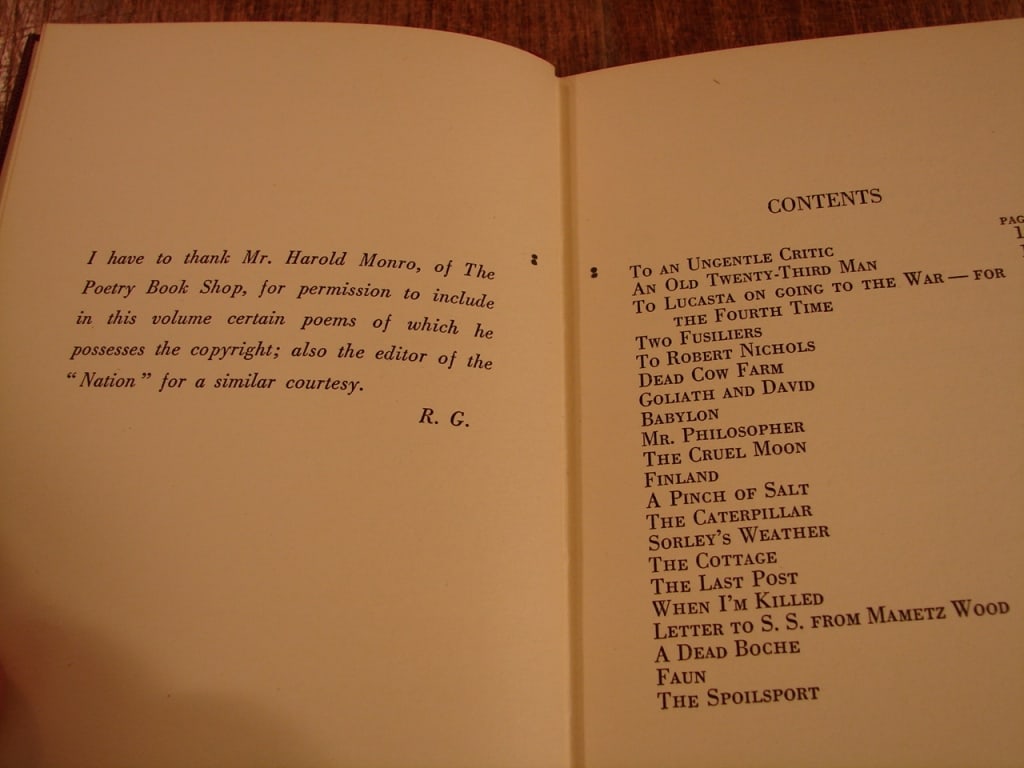 Fairies and Fusiliers - Poems by Robert Graves - 6