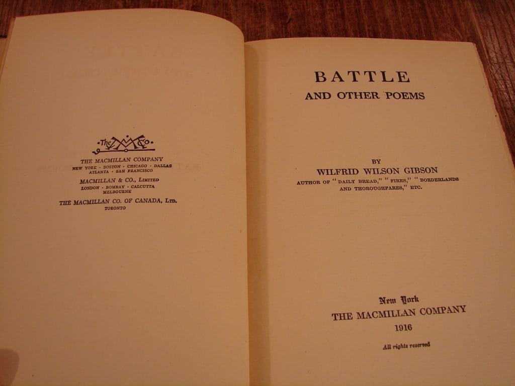 Battle and Other Poems by Wilfred Wilson Gibson - 4