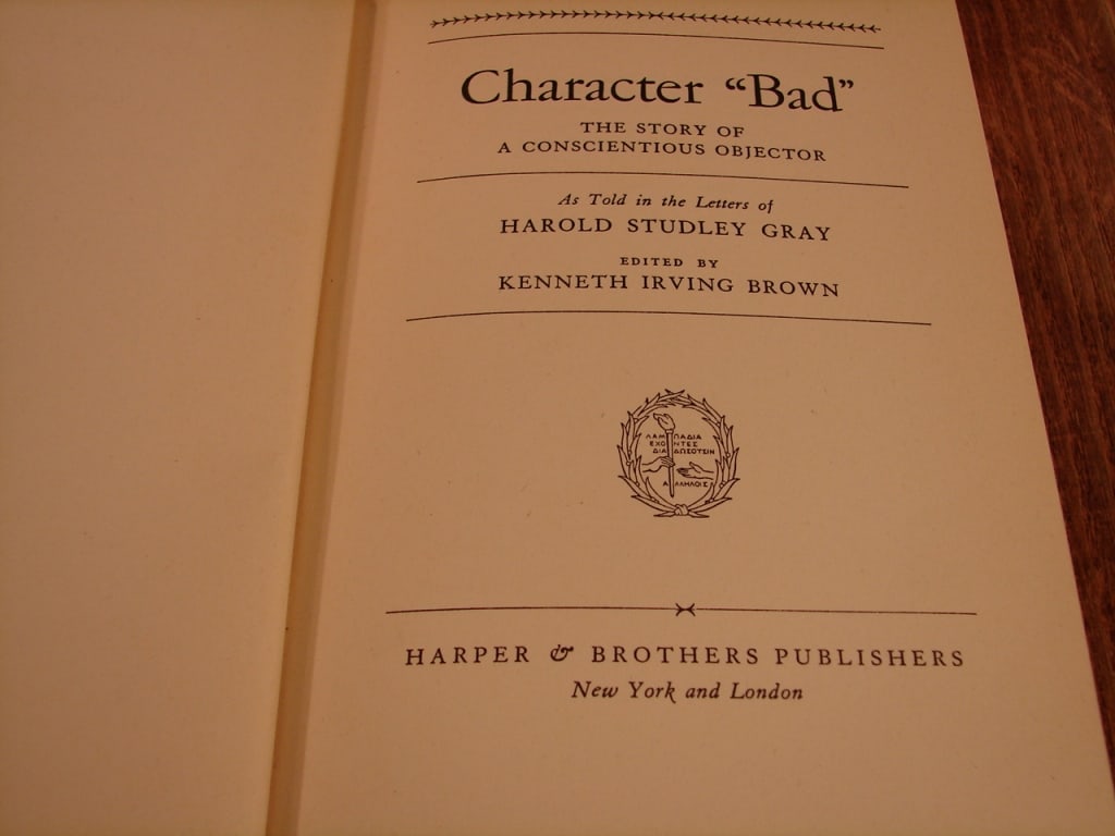 Character Bad A Story of a Conscientious Objector - 3