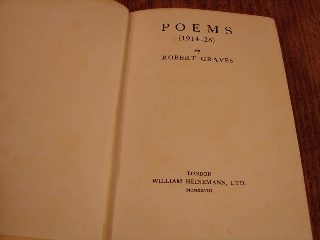 Poems (1914-1920) by Robert Graves 1928 - 4