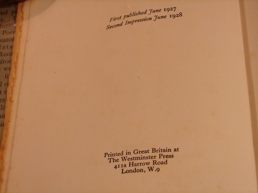 Poems (1914-1920) by Robert Graves 1928 - 5