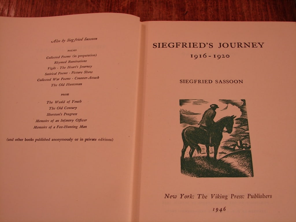 Lot of two Siegfried Sassoon books - 5