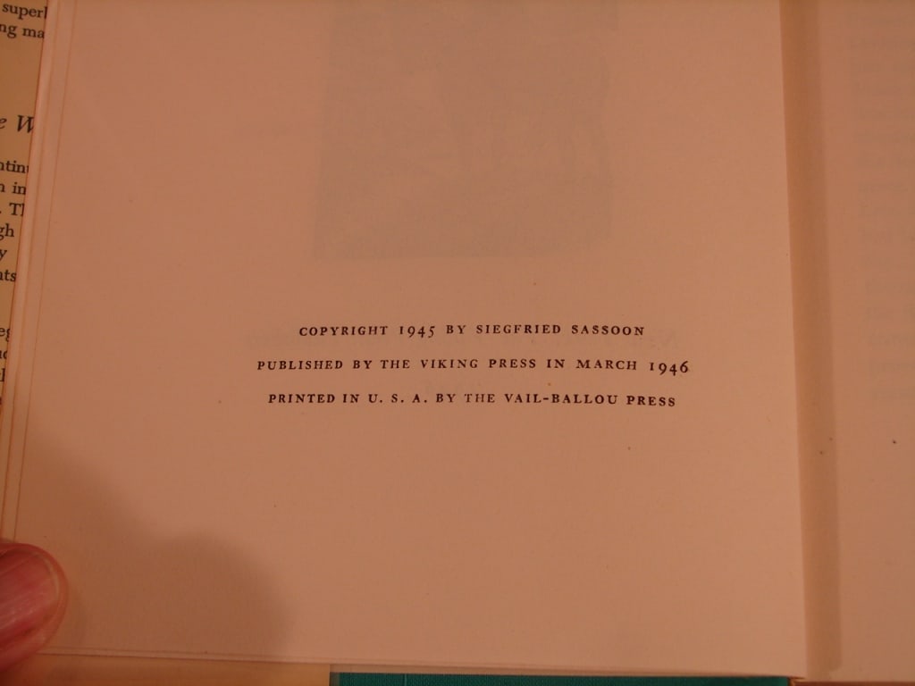 Lot of two Siegfried Sassoon books - 6