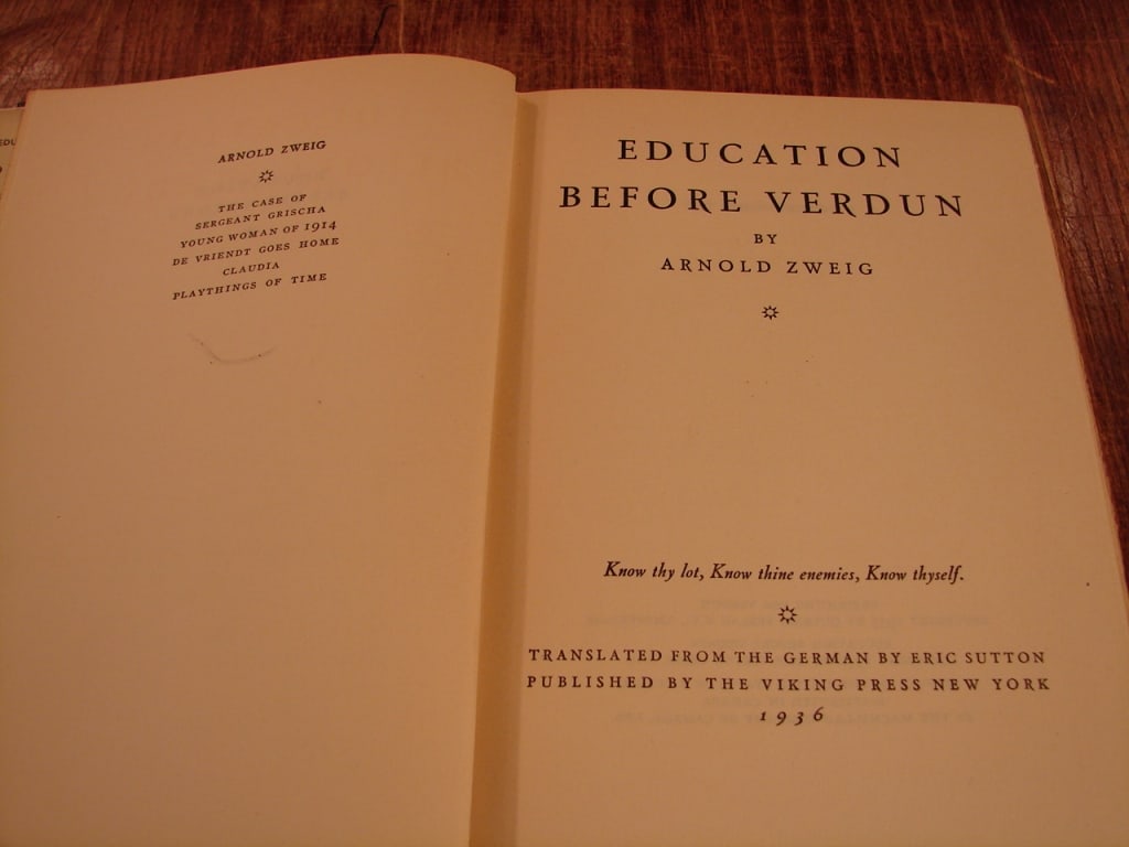 Education Before Verdun by Arnold Zweig - 3