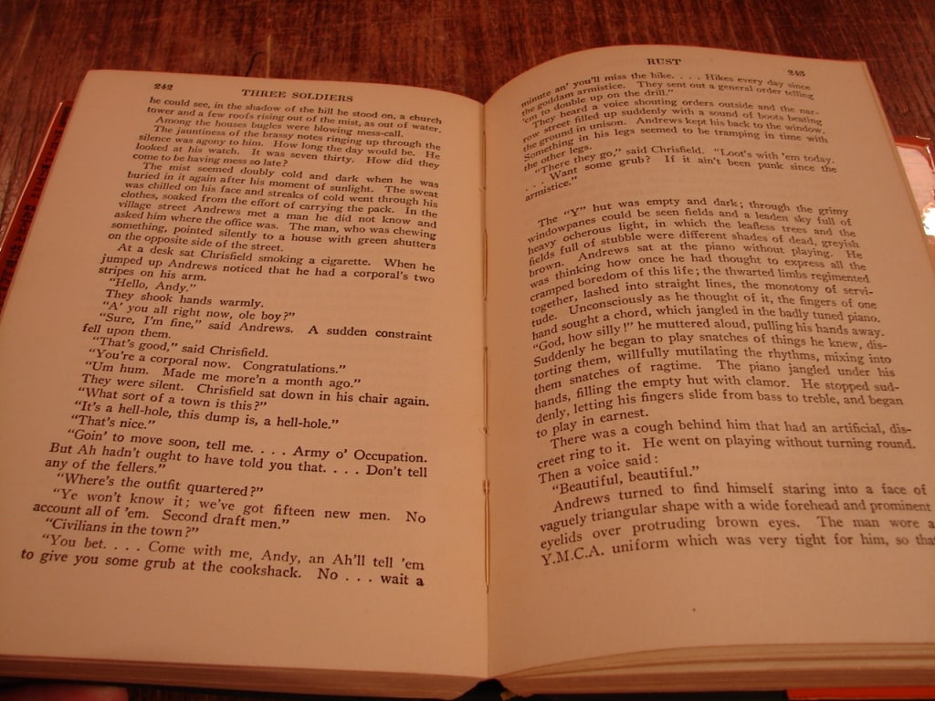 Three Soldiers by John Dos Passos. First edition - 8