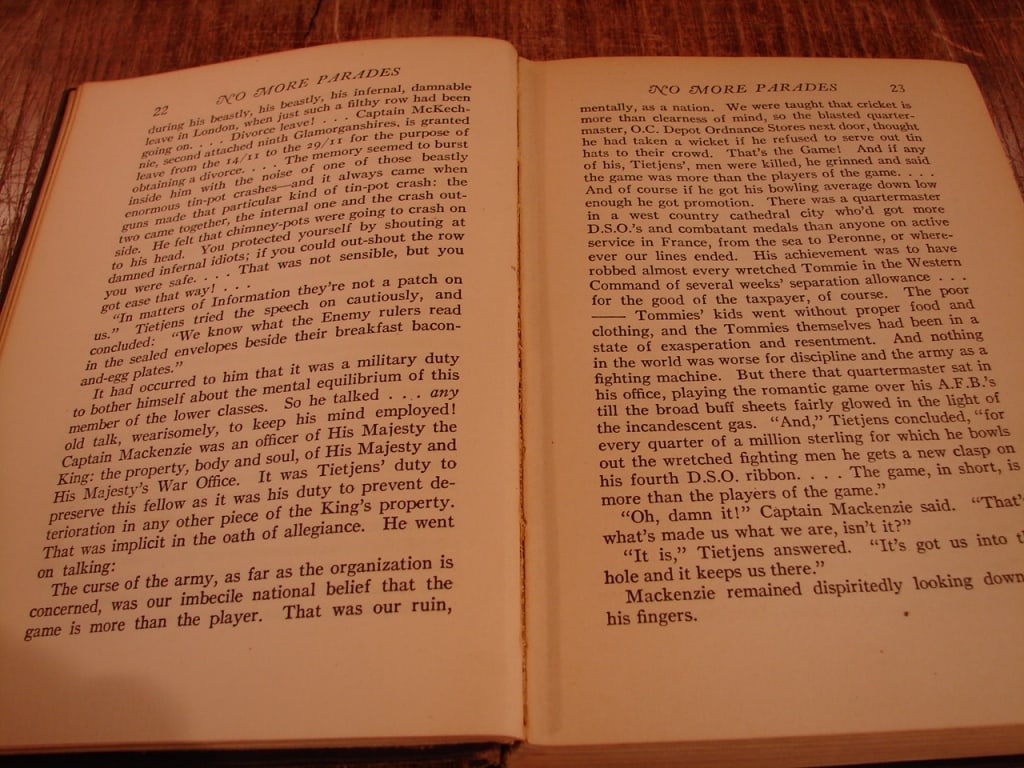 No More Parades by Ford Madox Ford. 1925 - 7