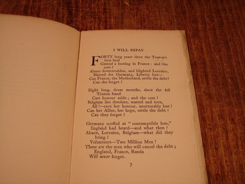 Songs of a Subaltern by D.O.L Chapman & Hall 1915 - 3