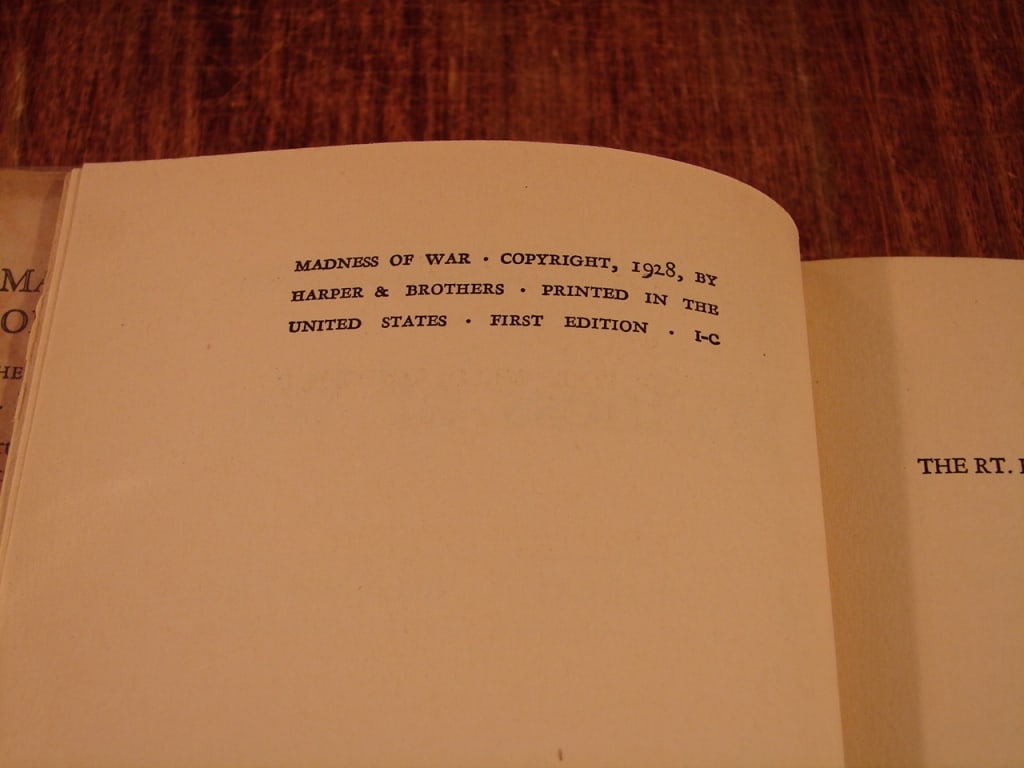 Madness of War by Harold S. Brewster first edition - 5