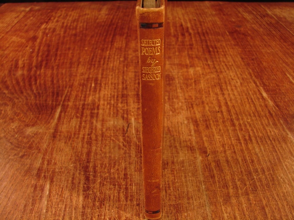 Selected Poems by Siegfried Sassoon: Selected Poems by Siegfried Sassoon William Heinemann LTD 1925. Leather cover. This landmark octavo volume collects 75 pages of Sassoon’s early poetry, serving as an important contemporary