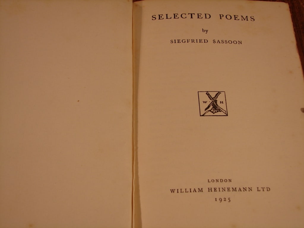 Selected Poems by Siegfried Sassoon - 4