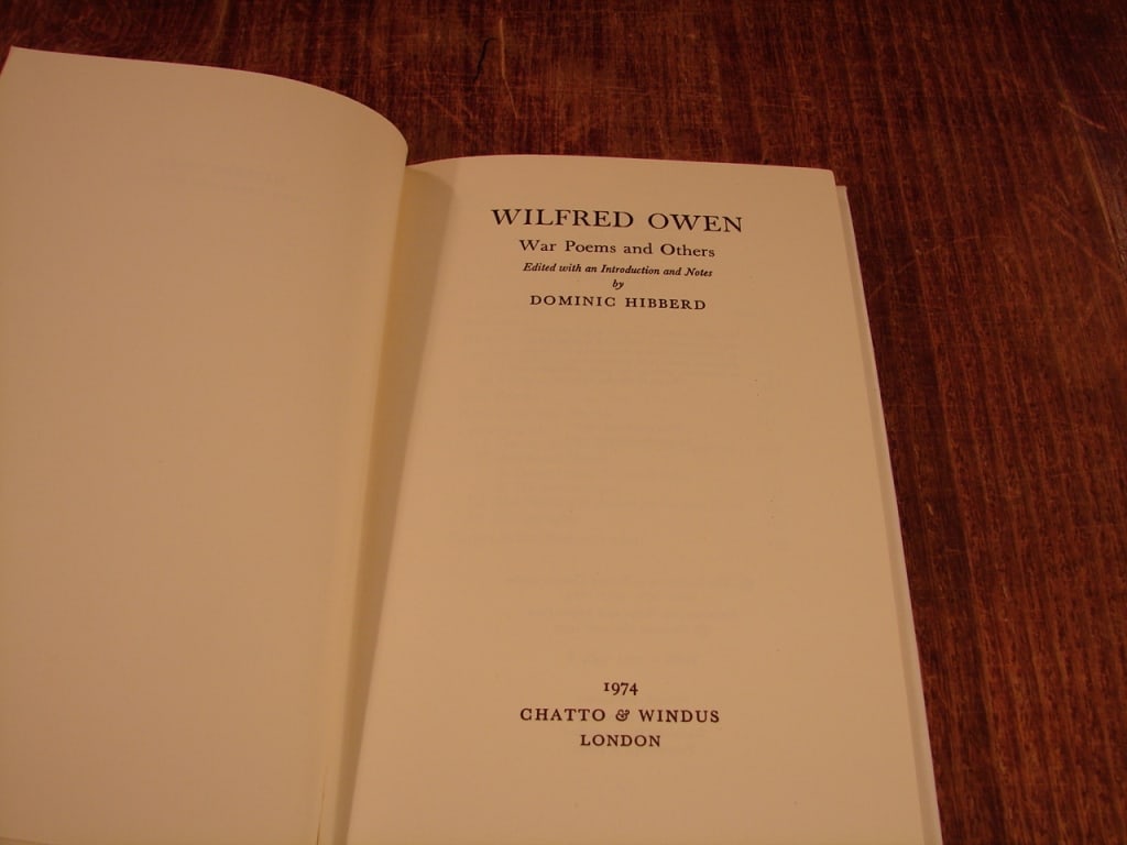 Lot of 2 Wilfred Owen WWI books of poetry. . - 6
