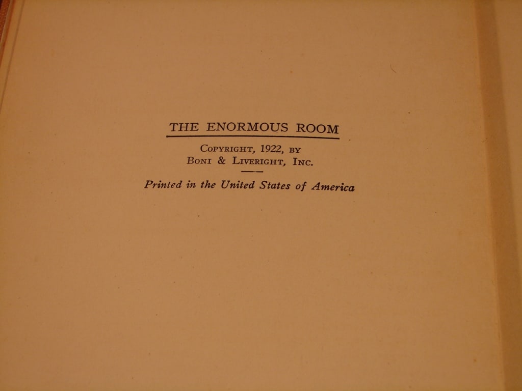 The Enormous Room by E.E. Cummings. First Edition - 5