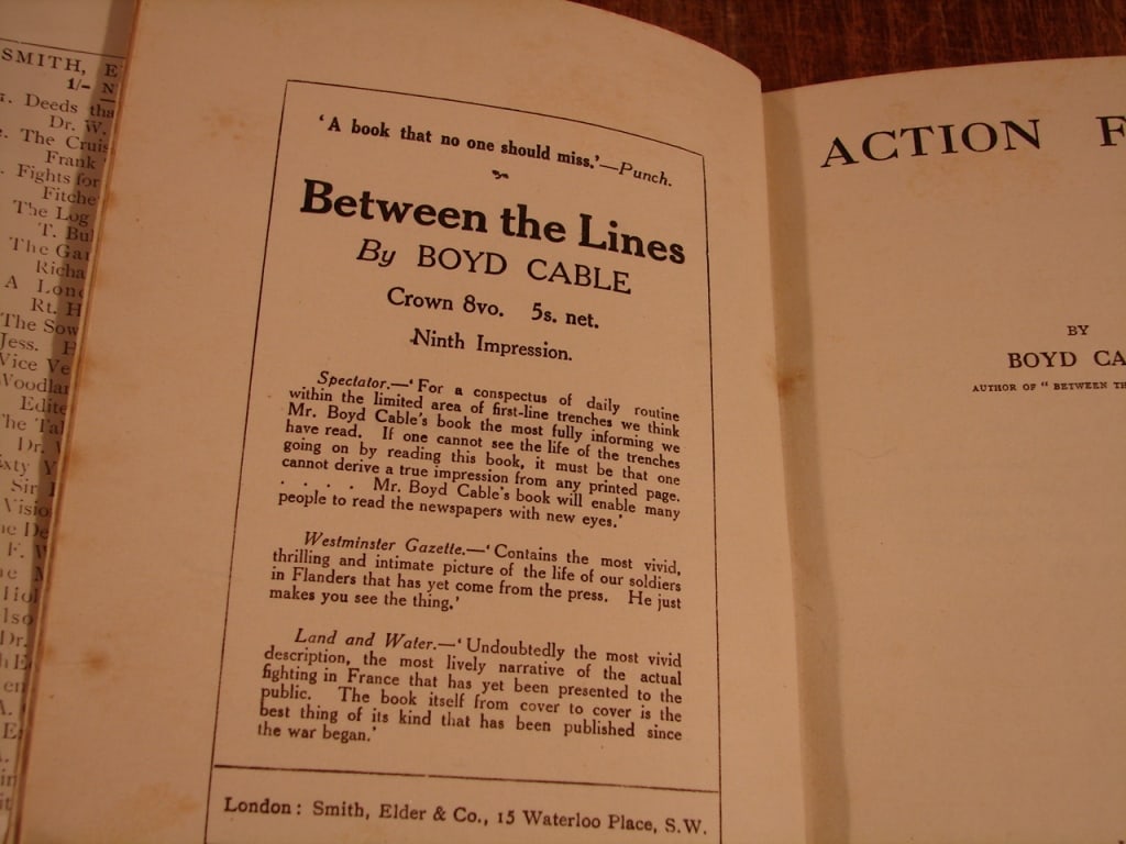 Lot of 2 World War One novels - 9