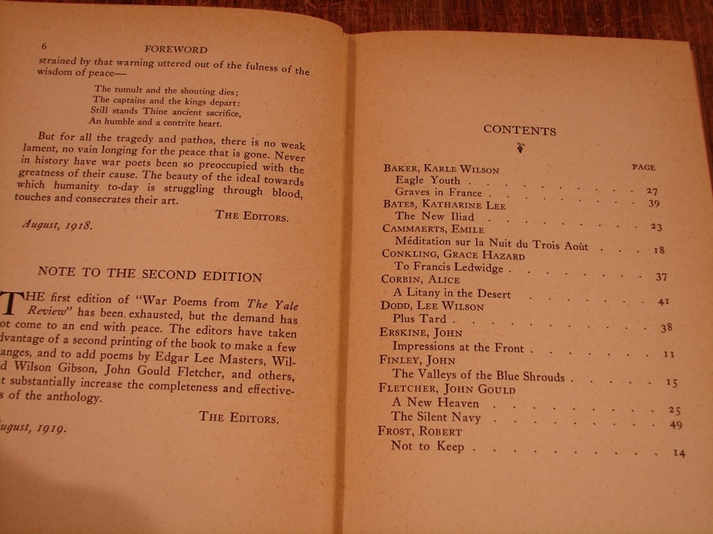 Lot of 3 desirable WWI Poetry books. - 10
