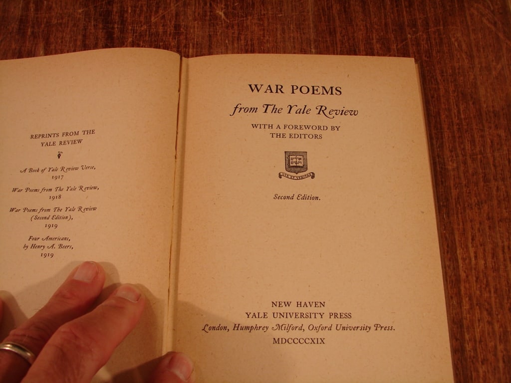 Lot of 3 desirable WWI Poetry books. - 8