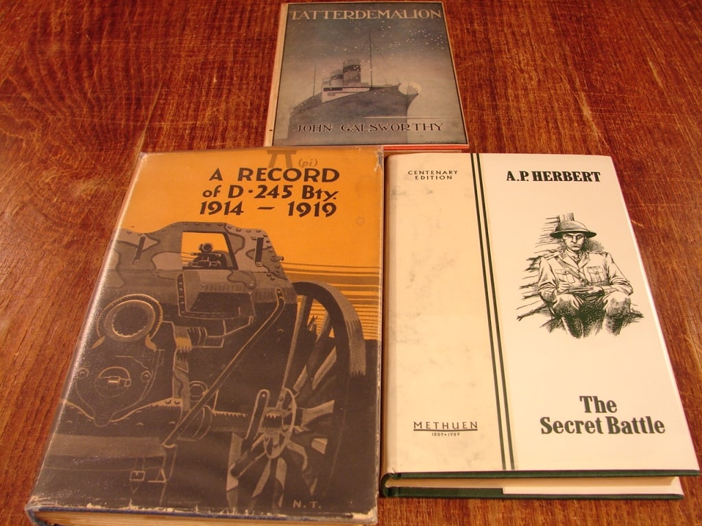 Lot of 3 WWI novels. - 2