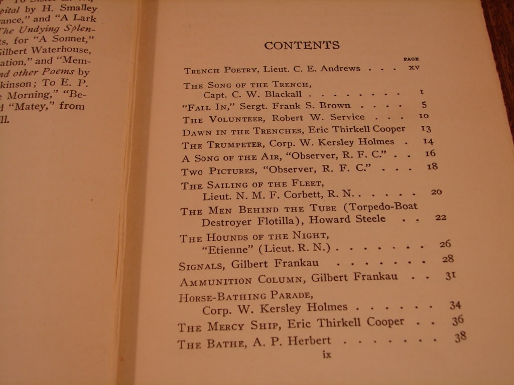 Lot of two World War I poetry from the trenches - 11