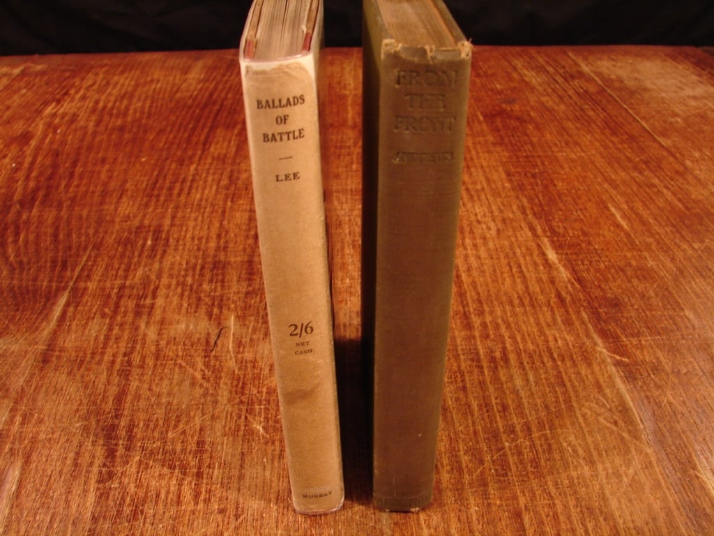 Lot of two World War I poetry from the trenches: Lot of two World War I poetry from the trenches. 1) From The Front Poetry from the Trenches, by Clarence Edward Andrews. D Appleton and Company 1919. First published in published in 1918. This