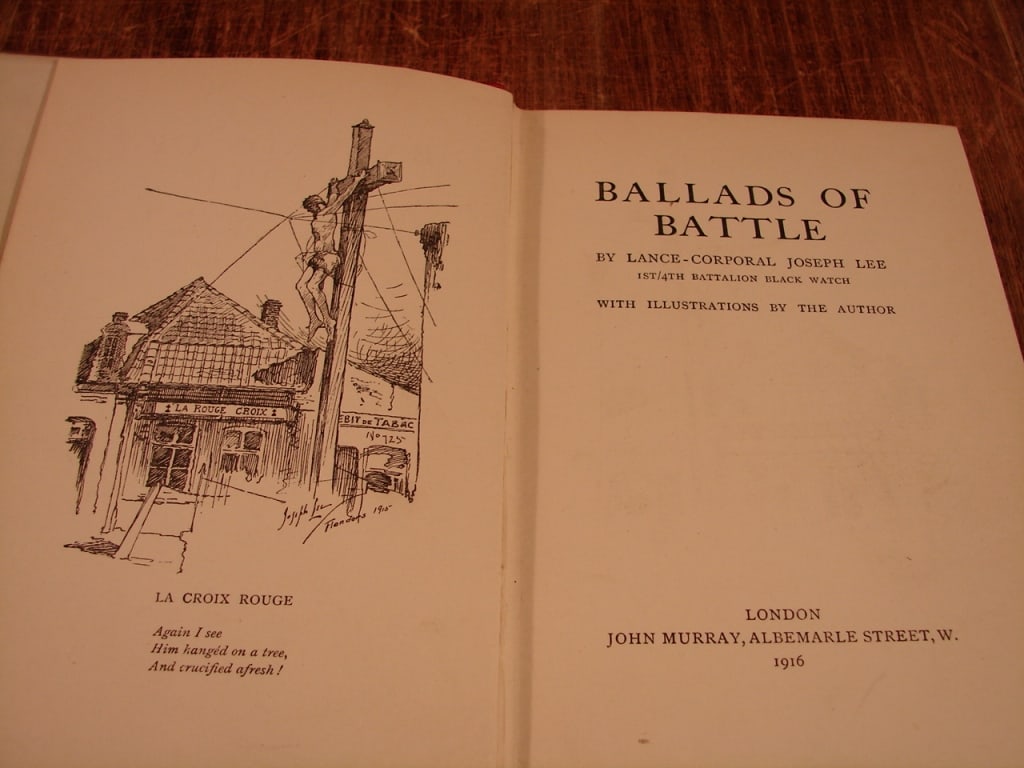 Lot of two World War I poetry from the trenches - 4
