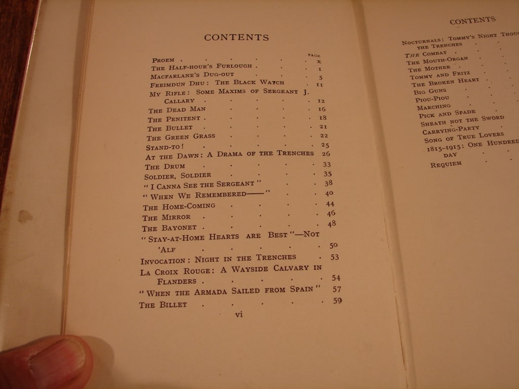 Lot of two World War I poetry from the trenches - 6