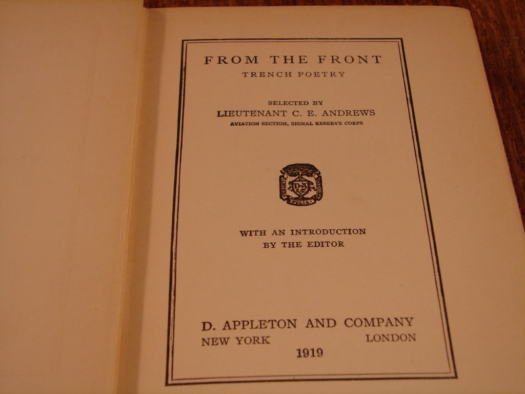 Lot of two World War I poetry from the trenches - 8
