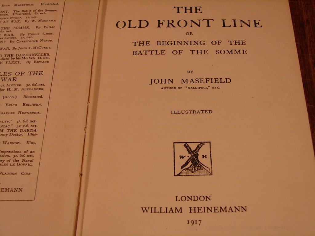 The Old front Line by John Masefield. 1st edition - 4