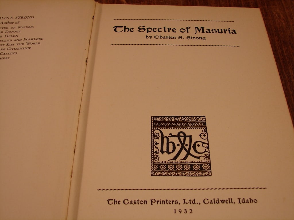 Spectrre of Masuria by Charles S. Strong. - 3