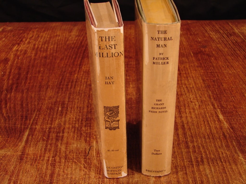 Lot of 2 outstanding World War I novels: Lot of 2 outstanding World War I novels. 1) The Natural Man by Patrick Miler. First edition. Brentanos New York, 1924. a prominent World War I novel written by Patrick Miller (a pseudonym for George G