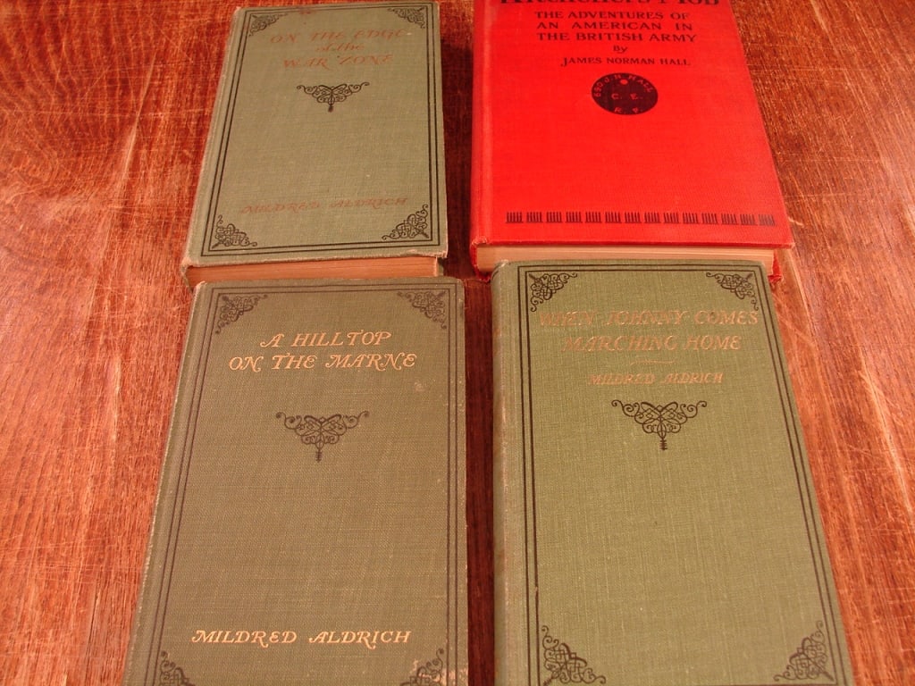 Lot of 4 World War I novels - 2