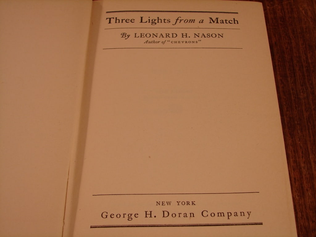 Lot of 3 Leonard Nason World War I novels. - 16