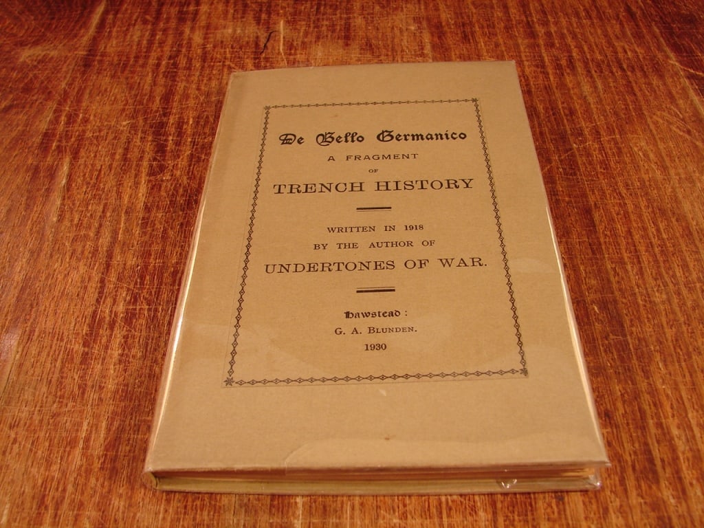De Beffo Germanico - A fragment of Trench History. (1 of 8)