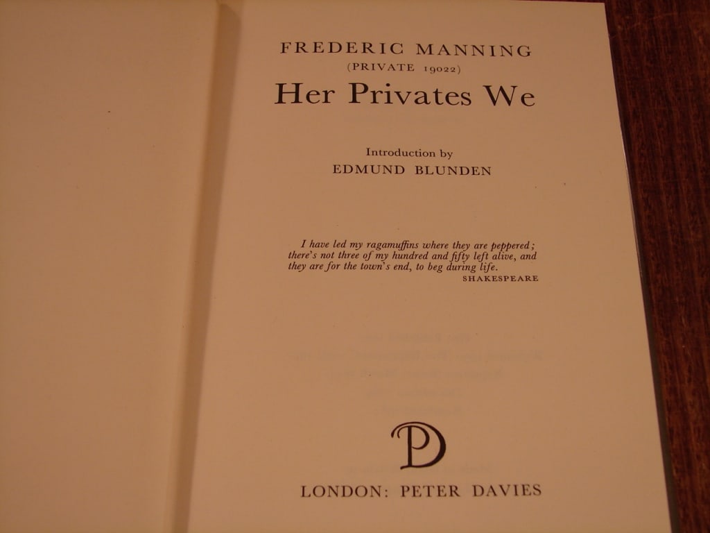 Lot of 2 copies of Her Privates We by F. Manning - 4