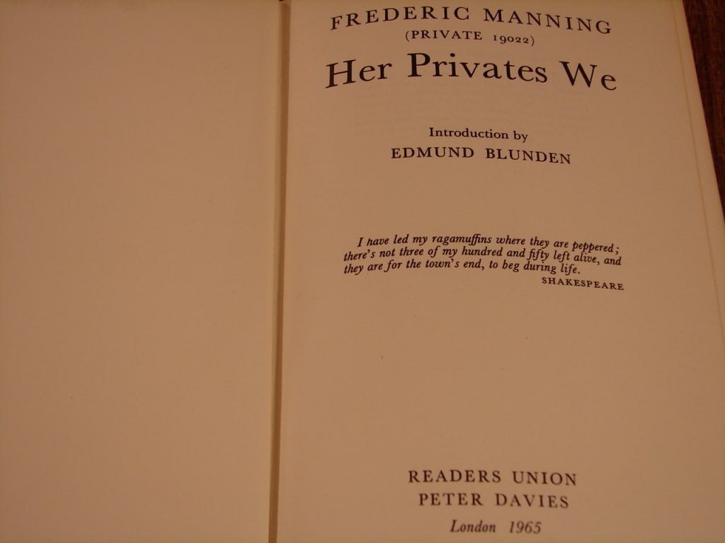 Lot of 2 copies of Her Privates We by F. Manning - 7
