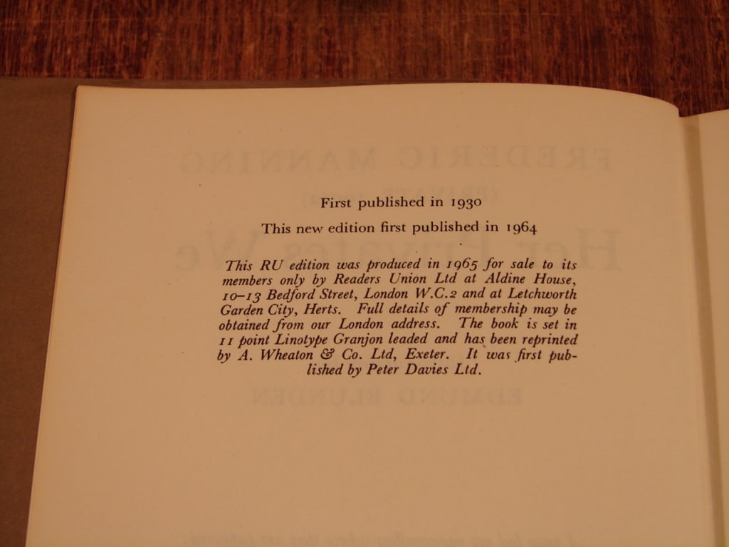 Lot of 2 copies of Her Privates We by F. Manning - 8